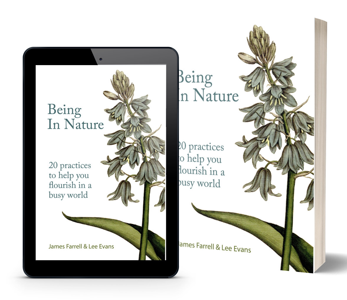 Being in Nature - ebook cover, by James Farrell and Lee Evans
