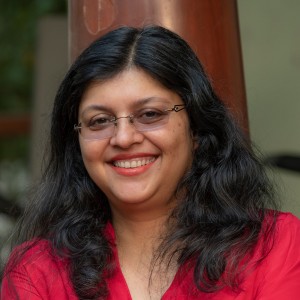 Harini Nagendra woman smiling glasses long black hair