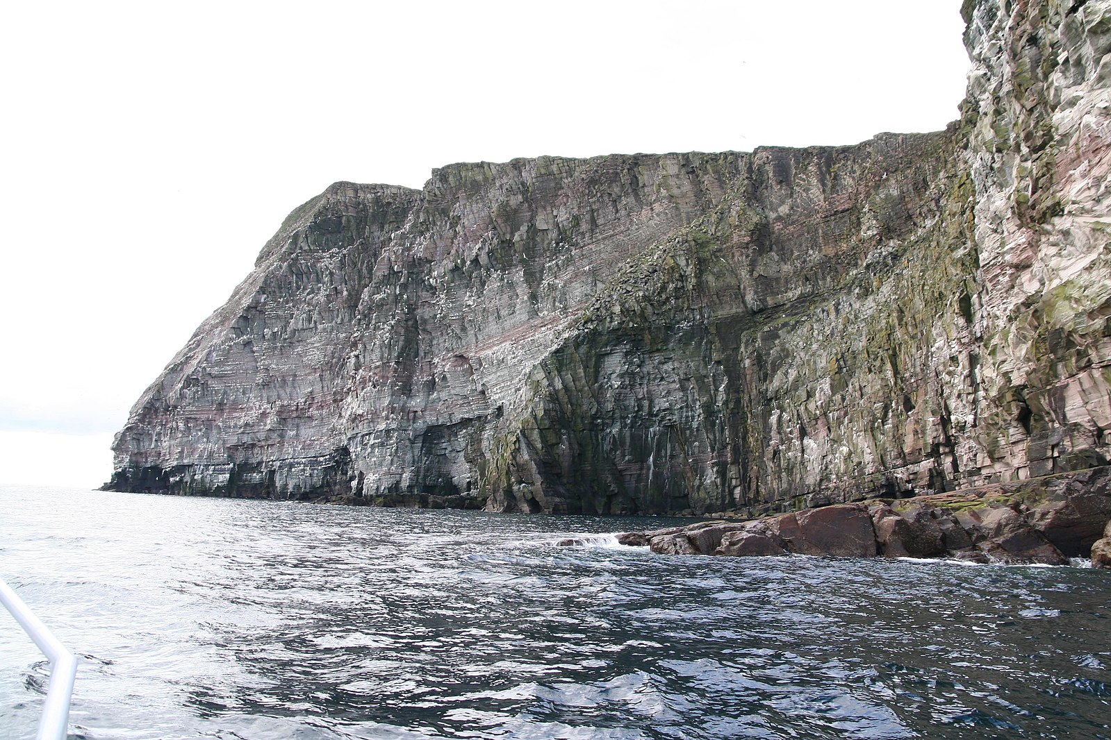sea cliffs in shetland